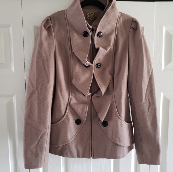Anthropologie Jackets & Blazers - Anthropologie Idra Ruffled Button Jacket Size 8